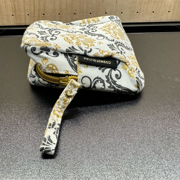 Cosmopolitan Cosmetic Makeup Travel Bag Black White Gold - Picture 7 of 9